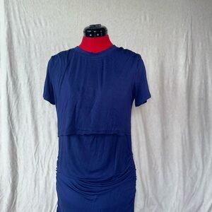 Navy Blue Women's Nursing Dress